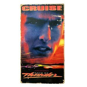 Days Of Thunder VHS Paramount 1990 Tom Cruise Nicole Kidman Drama PG-13 Movie
